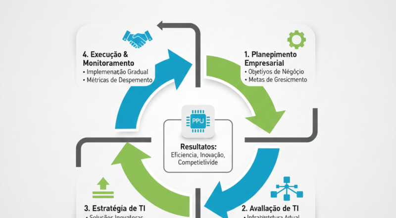 Como o suporte de TI pode ser integrado ao planejamento estratégico empresarial